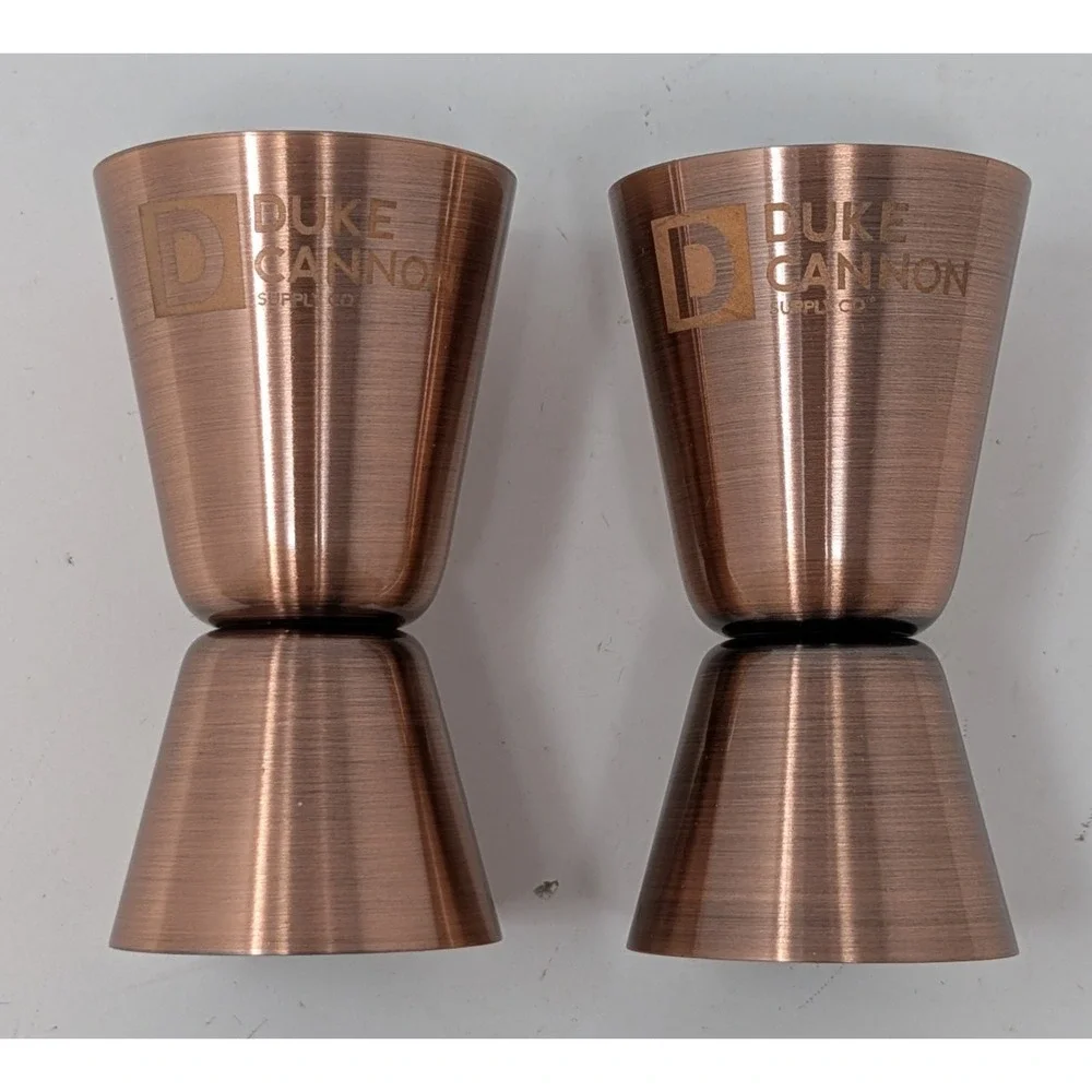 Duke Cannon Supply Co. Buffalo Trace Bourbon Jigger - Lot of 2